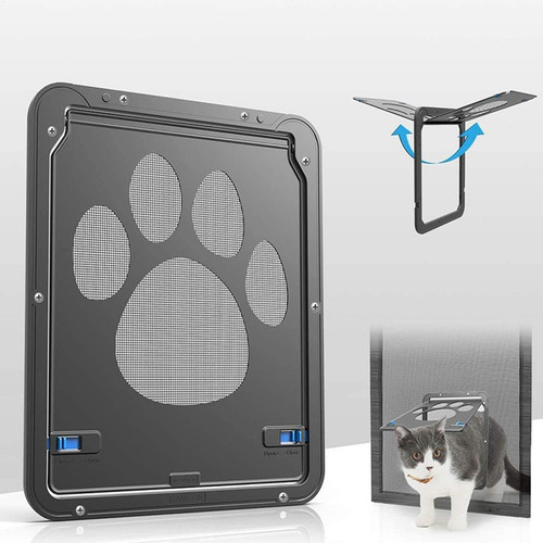 Barrera De Puerta Con Mosquitera Para Gatos, Interior, Antip