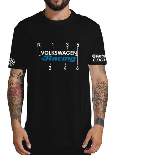 Franela Volkswagen Racing Automovilismo Algodón Premium 