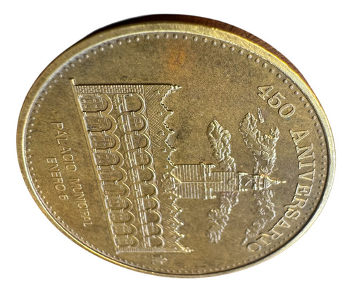 Moneda Conmemorativa Del 92 Palacio Municipal Mérida, Yuc. (Usado)
