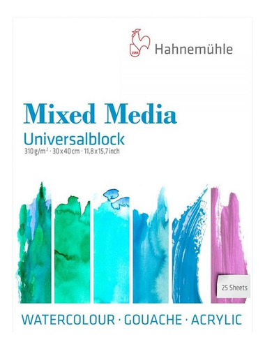 Block Hahnemuhle Mixed Media Universal 310g 30x40cm 25h