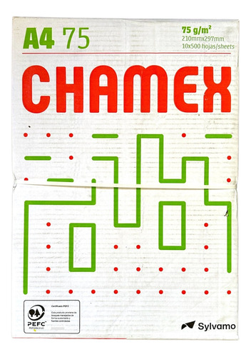 Papel Chamex Caja A4 75 Grs. X 10 Resmas