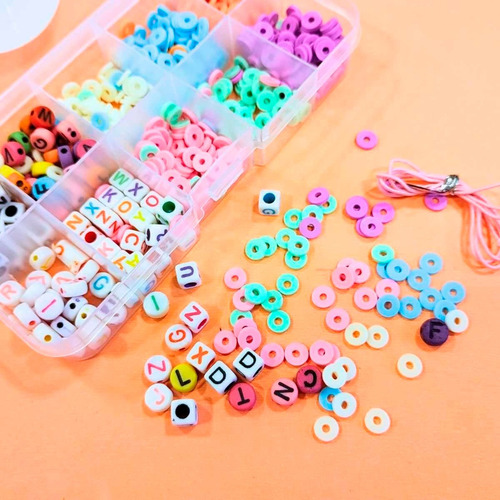 Set Kit Armado De Bijou Pulseras Infantil 10 Divisiones