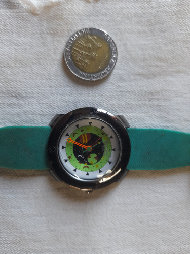 Reloj Benetton Verde Plateado Varios (Usado)