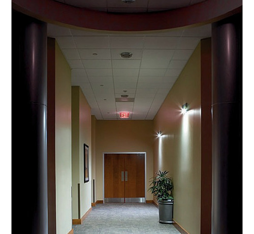 Lámpara Emergencia Led De Sobreponer Muro 4 Horas Recargable Blanco
