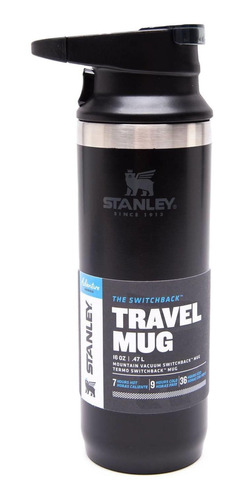 Travel Mug Switchback -473ml Negro Stanley