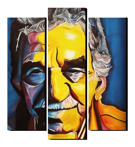Cuadro Vertical Artistico Gabriel Garcia Marquez 