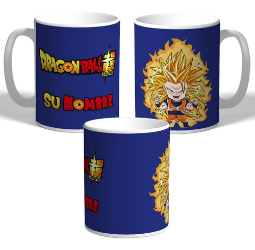 Taza Personalizada De Dragon Ball - Goku Ssj 3 - Plástico