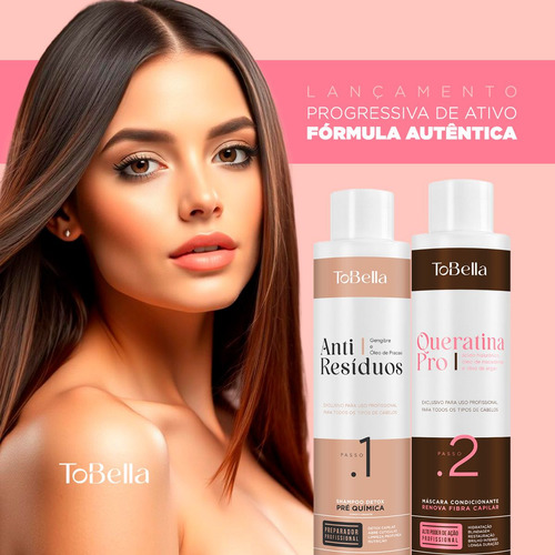 Kit Shampoo Anti Resíduos E Condicionador Queratina Tobella
