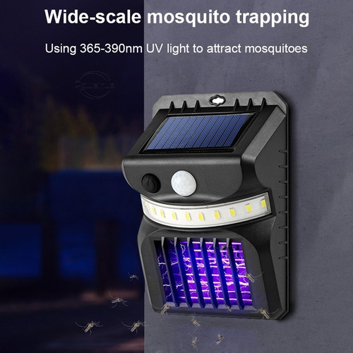 Lámpara Solar Antimosquito Con Sensor,mat Mosquitos Y Insect