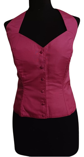 Corsete Tafetan Fucsia 