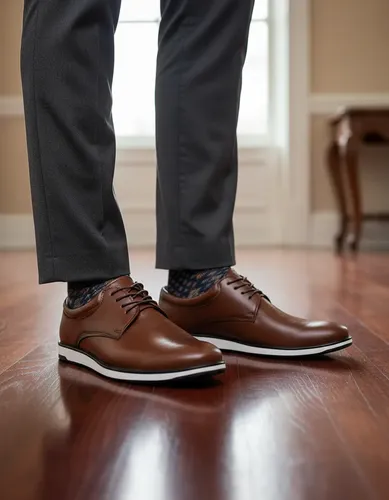 Sapato Masculino Social Casual Derby Conforto Couro Ecológic
