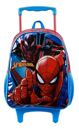 Mochila De Rodinha G Spider Man X1 Xeryus