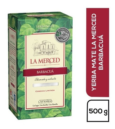 Imagen 1 de 1 de Yerba Mate La Merced Barbacua 1/2kg