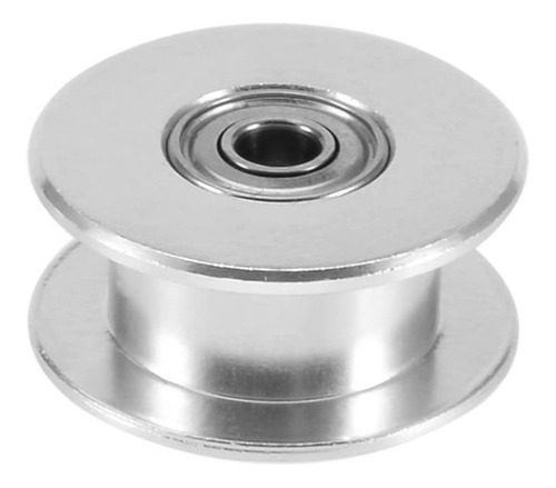 4 Polias Gt2 Lisa Com Rolamento Furo 5mm Para Correia 6mm