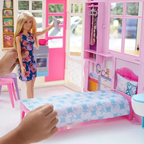 Conjunto Cenário e Boneca Casa Glam 360° Barbie - Mattel