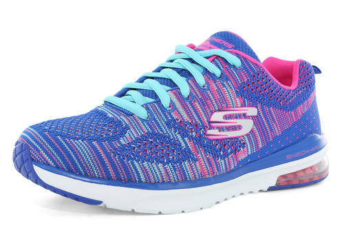 Zapatillas Skechers Running Air Infinity Mujer  Azul C/rosa