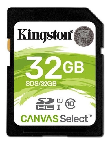 Tarjeta de memoria Kingston SDS  Canvas Select 32GB