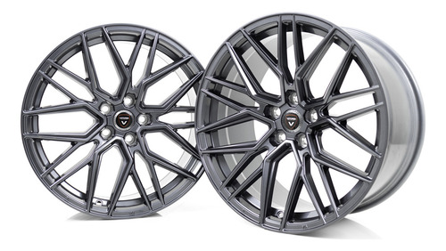 Rodas 19 Vorsteiner Vff 107 5x112 2 Talas Gti Fusca Passat Cor Grafite Metalizado