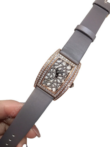 Piaget Reloj Mujer,diamantes Incrustados,correa Gris
