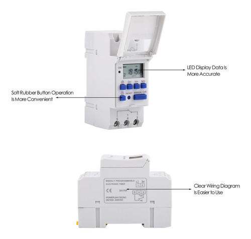 Interruptor Temporizador Programable Lcd De 7 Días (ac110v)