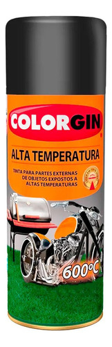 Spray Colorgin Alta Temperatura Preto 300ml 5722