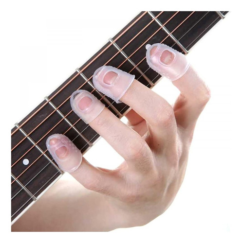 Dedales Protectores Para Tocar Guitarra, Bajo Transparentes