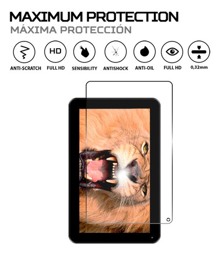 Protector Mica Pantalla Para Nevir Nvr-tab101 Qhd S2