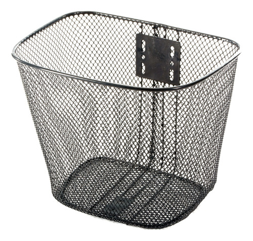 Paquete De 5 Canastillas De Acero Plastificada Bicicleta R16 Color Negro