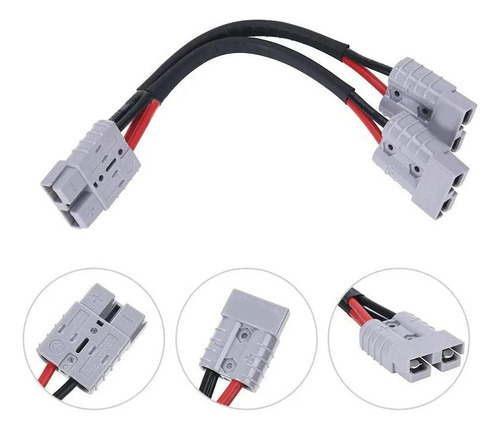 50a Para Conector De Enchufe Anderson, Adaptador Doble Y, Al