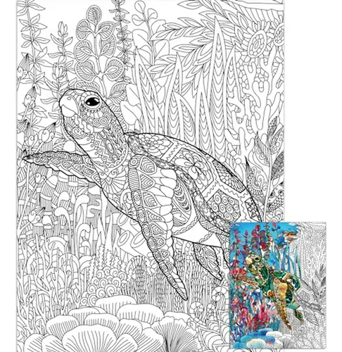 Posters Gigantes De Tortugas Marinas Para Colorear - Activid