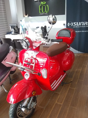 New Vespa Vintage Sunra Electrico Scooter Moto 3000w Litio M
