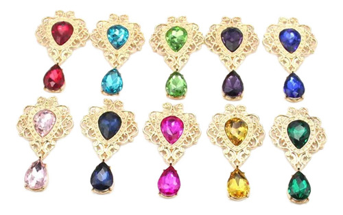 10 Piezas De Adorno De Diamantes De Imitación Para Hacer