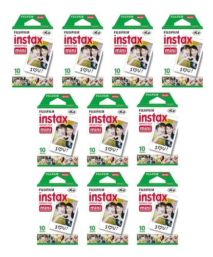 Imagen 1 de 4 de Paquete Película Instantánea Fujifilm Instax Mini 100 Hojas