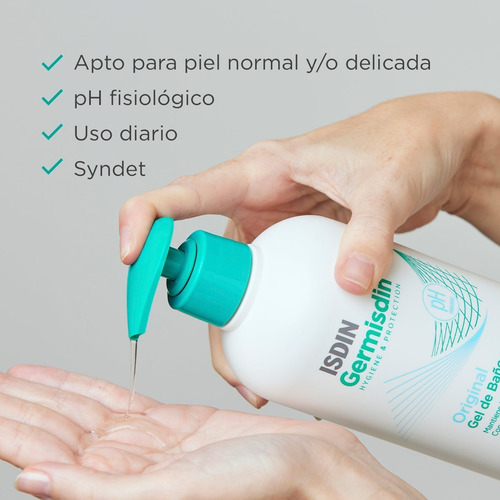 Imagen 3 de 8 de Germisdin Higiene Corporal Antiséptico, 500 Ml