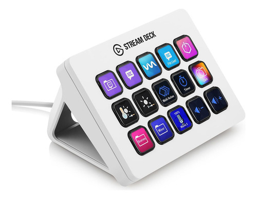Teclado Elgato Stream Deck Mk2 15 Botones Programables White