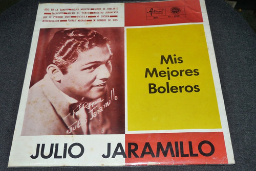 Julio Jaramillo Mis Mejores Boleros Lp Vinilo Ecuador