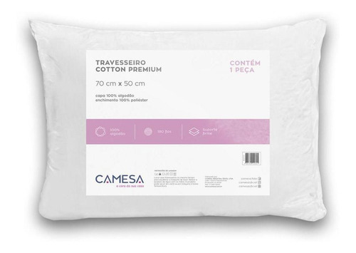 Imagem 3 de 8 de Travesseiro Cotton Premium 100% Algodão