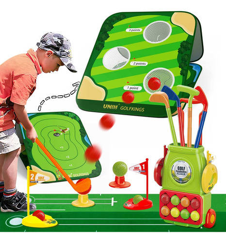 Juego De Golf Para Niños Con Accesorios Métricos