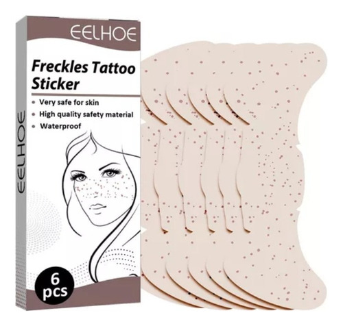 Pecas Falsas Eelhoe  Maquillaje Parche Tatto Belleza Cosplay