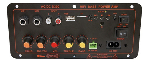 Placa Amplificadora De Audio Bluetooth 5.0 De 300 W, Subwoof