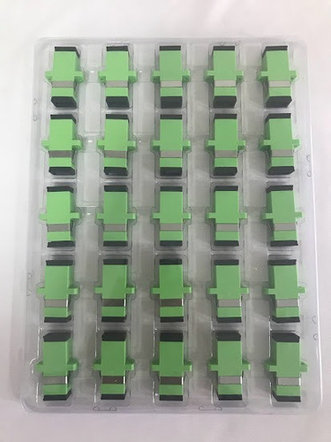 Imagem 4 de 5 de Kit 25 X Adaptador Acoplador Passante Fibra Sx Sm Sc/apc Rev