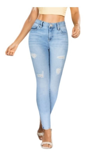 Jeans Praga Ref 217 Corte Colombiano Strech Levanta Pompas