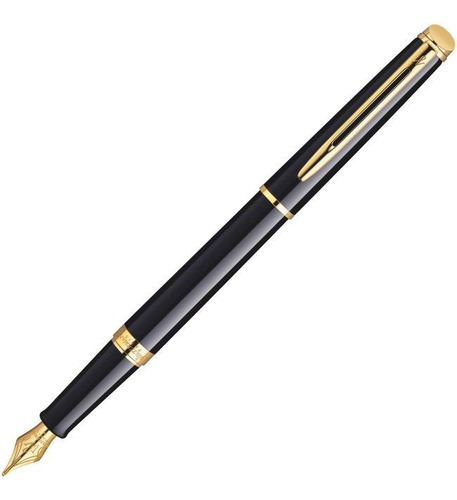 Caneta Waterman Hemisphere Tinteiro Laca Negra Gt S0920630