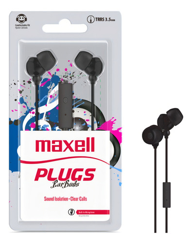 Audífono Maxell Plugs Ear Buds In-mic