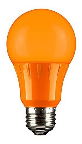 Sunlite 80147 Naranja Led De 3 Vatios A19 Medio Base 120 Vol