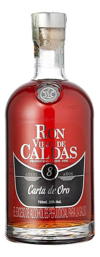 Pack De 4 Ron Viejo De Caldas Añejo 8 Años 750 Ml