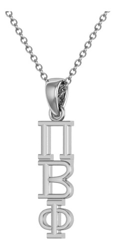 Collar Rey Griego Pi Beta Phi 18 - Plata De Ley