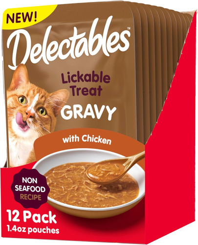 Delectables Gravy Lickable Para Lamer Con Pollo X 12 Und