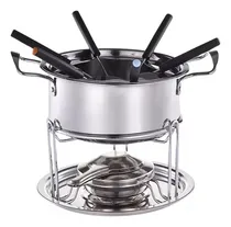 Comprar Conjunto Kit Fondue Inox 11 Peças Chocolate Queijo Carne