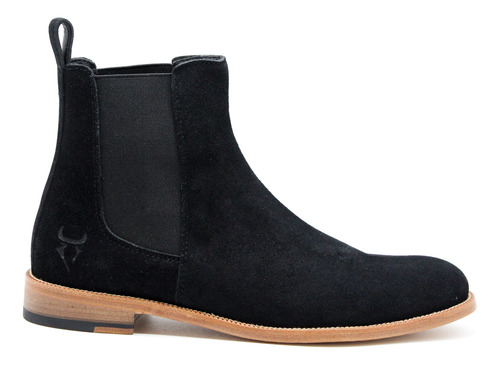 Botin Chelsea Boots Hombre Caballero Gamuza Suela Cuero  